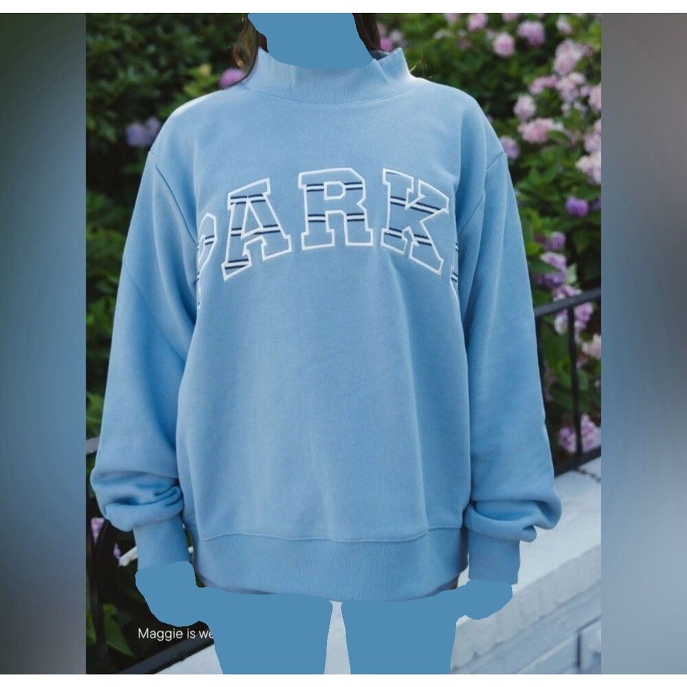 PARKE X MAGGIE AND EMMA MACDONALD L/XL MOCKNECK Light Blue 2025 Edition Heritage